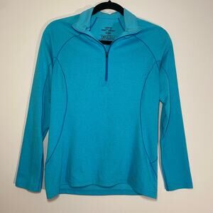 Patagonia Blue Capilene 3 Midweight Quarter Zip Pullover Gorpcore Women's Small
